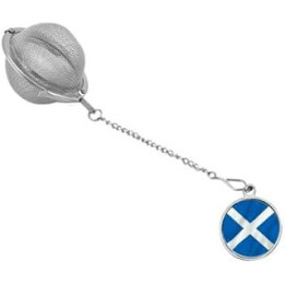 Scottish flag code5 dome a Tea Leaf Infuser Stainless Sphere Strainer