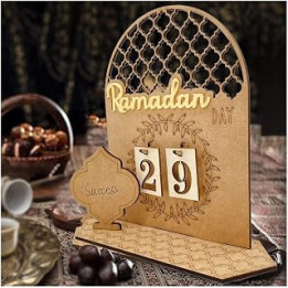 Ramadan Wooden Countdown, Eid Decorations For Home Ramadan Ramadan Calendar For Kids, Eid Gifts For Kids,FlowerRing