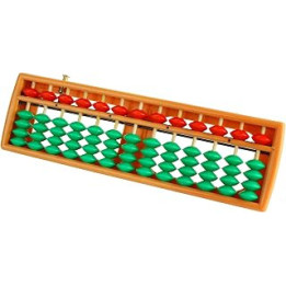 Larcele Bead Arithmetic Counting Abacus with Reset Button School Supplies for Children,13 Column SP-02 (Yellow 3)