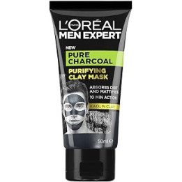 L'Oréal Men Expert Pure Charcoal Purifying Black Clay Face Mask for Men 50 ml