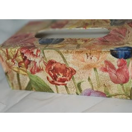 Tissue box Shabby Chic Vintage Decoupage Handmade