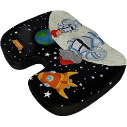Lifenaxx Memory Foam Seat Cushion for Kids with Benjamin Blumchen Characters - Seat Pads for Home, School, Train, Travelling,
