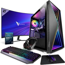 Vibox VII-96 Gaming PC - 27" 165Hz Curved Monitor Bundle - Intel i7 13700F Processor 5.2GHz - Nvidia RTX 4080 16GB Graphics