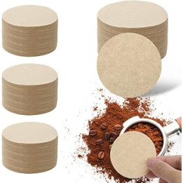 COMNICO Coffee Filter Replacement Paper Round Unbleached Tea Filter Cap Disposable DIY Espresso Cloth Filter Screen Compatible