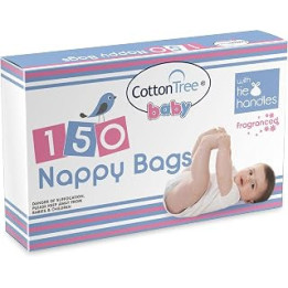 Cotton Tree ESSENTIAL FRAGRANCED NAPPY BAGS, 150pk
