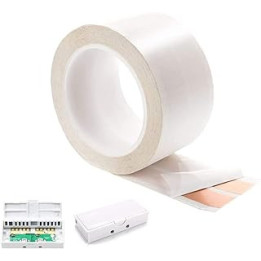 FROGBRO White Super Flat Wire Speaker Cable, Self Adhesive Speaker Wire Low Profile Can be hidden Tape cable, DIY Audio Cable +