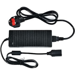 Mains Voltage to 12V Converter-AC 240V to DC 12V Transformer with Female Inline Socket Connector Suitable for Cool Boxes Tyre