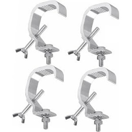 Stage Light Clamp 30-52mm with Two Anti Slip Teeth Design Pure Aluminum Material Heavy Duty Prevent Slip Cast Stage Lamp Hook