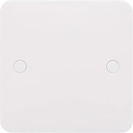 Schneider Electric Lisse White Moulded - Single Blank Plate, GGBL8010, White, Pack of 10