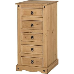 Corona Furniture Corona 5 Drawer Narrow Chest