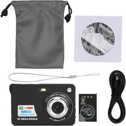 Point and Shoot Cameras, 8x Zoom Card Digital Camera 5 MP 2.7in LCD Display 18 Maximum Support 32GB Memory Builtin
