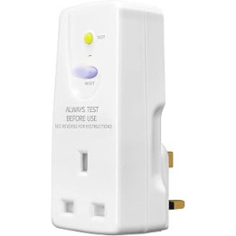 LOLARAN RCD Plug Safety RCD Adaptor UK Leakage Protection Home Circuit Breaker (30mA 240V AC , 13A 50HZ IEC61540) for Household