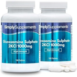 Glucosamine Sulphate 2KCl 1000mg | 360 Tablets Up to 1 Year Supply | Manufactured in The UK