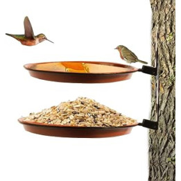 Bird Feeders, 2 Packs Bird Bath Wall Mounted Bird Bath Hanging Bird Water Feeder for Outdoor Wild Birds Garden Decoration
