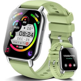 Smart Watch for Men Women Answer/Make Calls, 1.85" Smartwatch, Fitness Watch with with Step Counter, IP68 Waterproof