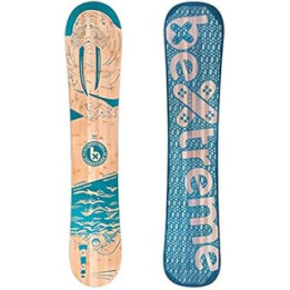 Bextreme Snowboard All Mountain Waves 2019 - Freestyle and Freeride Multi-Purpose Snow Board Made of Bambu, Beech and Poplar -