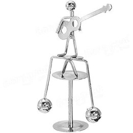 genenric Motion Toy Newton's Guitar Cradle Balance Balls Physics Classic Science Mini Fun Desk Toy