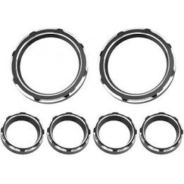 HSDMDLDDHH Exterior parts Motorcycle Instrument Board Speedometer Gauge Burst Bezel Trim Ring Aluminium Motorcycle Parts