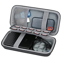 Co2CREA Hard Travel Case for WD My Passport 1 TB 2TB 3TB 4TB Portable Hard Drive (Black-Large)
