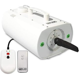 EM Snow Machine Storm III with Built-in Colour LED Lights, Wireless and Wired Remote Control, Artificial Snowflake Christmas