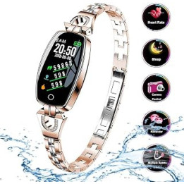 Zeerkeer Smart Watch for Women Bluetooth Fitness Traker Watch with Blood Pressure Sleep Monitor Waterproof Activity Tracker