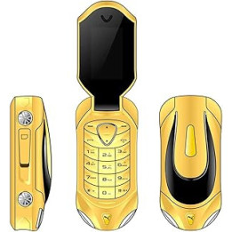 Yi Jiaheng F18 Mini Car Model Flip Phone Dual SIM Loudspeaker Magic Voice Changer Bluetooth Dialer Flip Fashion Student Phone