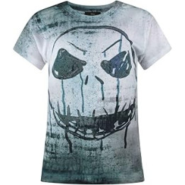 Nightmare Before Christmas Jack Skellington Face Sublimation Girl's T-Shirt