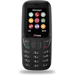TTfone TT170 UK Sim Free Simple Feature Mobile Phone 1.8inch Screen Camera, Bluetooth Game, Alarm - Pay As You Go (Giff Gaff,