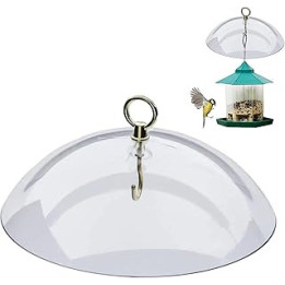 hara Bird Feeder Protective Dome Universal 26cm Clear Squirrel Baffle Squirrel Proof Hummingbird Feeder Rain Cover Guard Bird