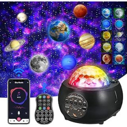 Planet Projector,Galaxy Projector, Popular Science Projector lamp, Starry Night Projector, Built-in Bluetooth Speaker, 32 Color