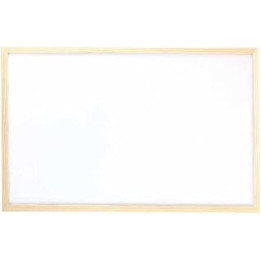 800 x 600mm Pine Wooden Frame White Board Dry Wipe Board Marker Pens Notice Board (800mm x 600mm, White Board)