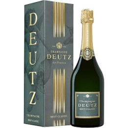 Deutz Brut Classic Champagne Non Vintage with Gift Pack, 75 cl