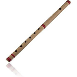 Unique Birthday Gift Ideas 17 Inch Authentic Indian Wooden Bamboo Flute in 'A' Key Fipple Woodwind Musical Instrument Recorder