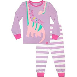 Girls Snug Fit Pyjamas Dinosaur