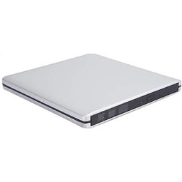 Agatige External DVD Drive, USB 3.0 External DVD/CD-RW Drive Bur-ner Slim Portable Driver For Laptop (Sliver)