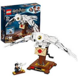 LEGO Harry Potter Hedwig The Owl Figure, Collectible Toy, Room Décor Display Model With Minifigure, Wizarding World Birthday