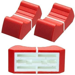2 x Professional Fader Knob Red Recording 18,5mm/T-Lever Button Fly Slide Potentiometer Fadercaps Fader Caps Caps
