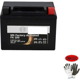 Compatible with MBK Fizz 50 from 1994 to 1995 BATTERY READY TO USE BOSCH GEL YB4L-B LOADED SEALED ACTIVE BATTERIES 4 AH AMPERE