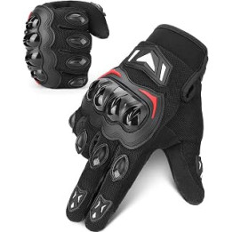 KEMIMOTO Motorcycle Gloves Men Women, Summer Motorbike Gloves Mens, Touch Screen Breathable Motorbike Gloves for Motocross