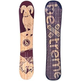 Bextreme Snowboard Woman/Girl/Boy Spark 145 cm Eco-Board Made of Bambu, Beech and Poplar Snow All Mountain Multi-Purpose for