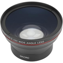 Bewinner 58mm 0.43X HD Wide Angle Lens, Optical Glass Camera Lens with Macro Lens Compatible with Lens Which Have 58mm / 2.28in