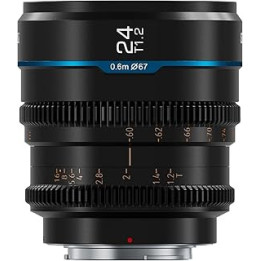 SIRUI Night Walker 24mm T1.2 Cine Lens, Large Aperture Manual Focus Lens (MS24M-B, M4/3 Mount, Black)
