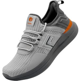 Wide Fit Trainers for Men Arch Support Road Running Athletic Sneakers Breathable Gym Shoes for Fitness Jogging Walking - Fresh