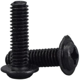 50Pcs M2 M2.5 M3 Length 4-10mm Black Pan Padded Screws Referral Computer Case Chassis Fixed Motherboard Screws With Pad (Color