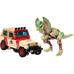 TRANSFORMERS Collaborative Jurassic Park x Toys Dilophocon and Autobot JP12 Action Figures