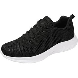 Walking Shoes for Women Wide Width Trainers Mesh Casual Tennis Shoes Womens Chunky Sneakers