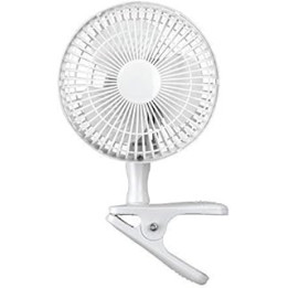 Status Clip On Fan | 6 Inch Portable Mini Fan | 2 Speed Adjustable Angle Fan | White | S6CLIPFAN1PKB