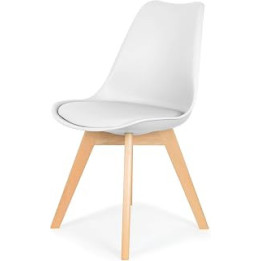 IHANA Dining Chair with Comfortable Pad Seat & Solid Beech Wooden Legs for Mid Century Modern Dining Room Living Room Bedroom