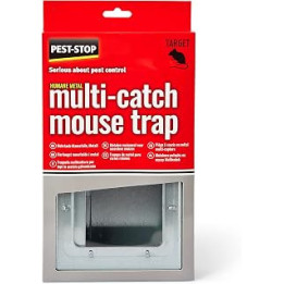 Pest-Stop Multi Catch Metal Mouse Trap - Traps for Indoors and Outdoors - Durable Reusable Traps - Mouse Traps for Home,