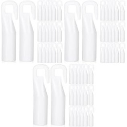 jojofuny 60 pcs plastic curtain hooks plastic clothes hangers white clothes rack tip fixing hook blind hook blinds stick hook